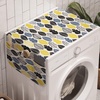 image:imageAmbesonne Modern Washing Machine Organizer Pack of 2 Knitting Look Design Repeating Pattern with Warm Orangish Tones Art Print AntiSlip Cover for Washers Dryers 47 x 185 Vermilion and PeachYellow Black