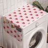 image:imageAmbesonne Modern Washing Machine Organizer Pack of 2 Knitting Look Design Repeating Pattern with Warm Orangish Tones Art Print AntiSlip Cover for Washers Dryers 47 x 185 Vermilion and PeachPink Seafoam