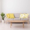 image:imageAmbesonne Retro Throw Pillow Cushion Case Pack of 4 Trellis Grid Medieval Floral Damask Mandala Flower Ornament in Modern Monochrome Modern Accent DoubleSided Digital Printing 16 Earth Yellow