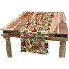 image:imageAmbesonne Christmas Table Runner Vivid Colorful Xmas Theme Pine Cones Branches Gingerbread Man Berry Image Print Dining Room Kitchen Rectangular Runner 16 X 72 Beige Red
