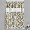 image:imageAmbesonne Christmas Valance and Curtain 3 pcs Set Vintage Merry Xmas with Pine Cones Globes and Pine Leaves Illustration Window Treatments for Kitchen Room Decor 55 x 36 Brown Green and Blue