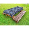 image:imageAmbesonne Geometric Outdoor Tablecloth Tile Mosaic Pattern in Antique Meander and Camo Style Effect Print Modern Decorative Washable Picnic Table Cloth 58 X 104 Baby BlueDark Blue