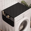 image:imageAmbesonne Modern Washing Machine Organizer Pack of 2 Knitting Look Design Repeating Pattern with Warm Orangish Tones Art Print AntiSlip Cover for Washers Dryers 47 x 185 Vermilion and PeachGrey Charcoal