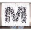 image:imageAmbesonne Vintage Curtains French Country Style Floral Circular Pattern Lace Ornamental Snowflake Design Print Living Room Bedroom Window Drapes 2 Panel Set 108 X 84 Blue WhiteBlack and White