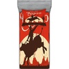 image:imageAmbesonne Vintage Fitted Sheet amp Pillow Sham Set Rodeo Cowboy Riding Bull Wooden Old Sign Western Style Wilderness at Sunset Image Decorative Printed 3 Piece Bedding Decor Set Full RedwoodRedwood