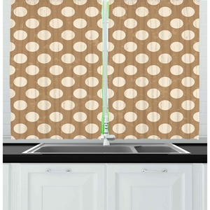 image:imageAmbesonne Live Laugh Love Kitchen Curtains Motivational Calligraphic Artwork with Zigzags Chevron Stripes Window Drapes 2 Panel Set for Kitchen Cafe Decor 55 x 39 White PeachTan Cream