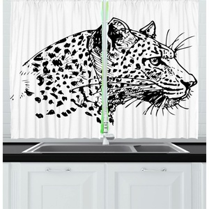 image:imageAmbesonne Live Laugh Love Kitchen Curtains Motivational Calligraphic Artwork with Zigzags Chevron Stripes Window Drapes 2 Panel Set for Kitchen Cafe Decor 55 x 39 White PeachDark Grey White